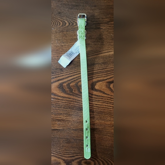 2 /$15 New Hamilton Nylon Deluxe Dog Collar Metal Buckle Sz 18 Lime - Picture 4 of 6